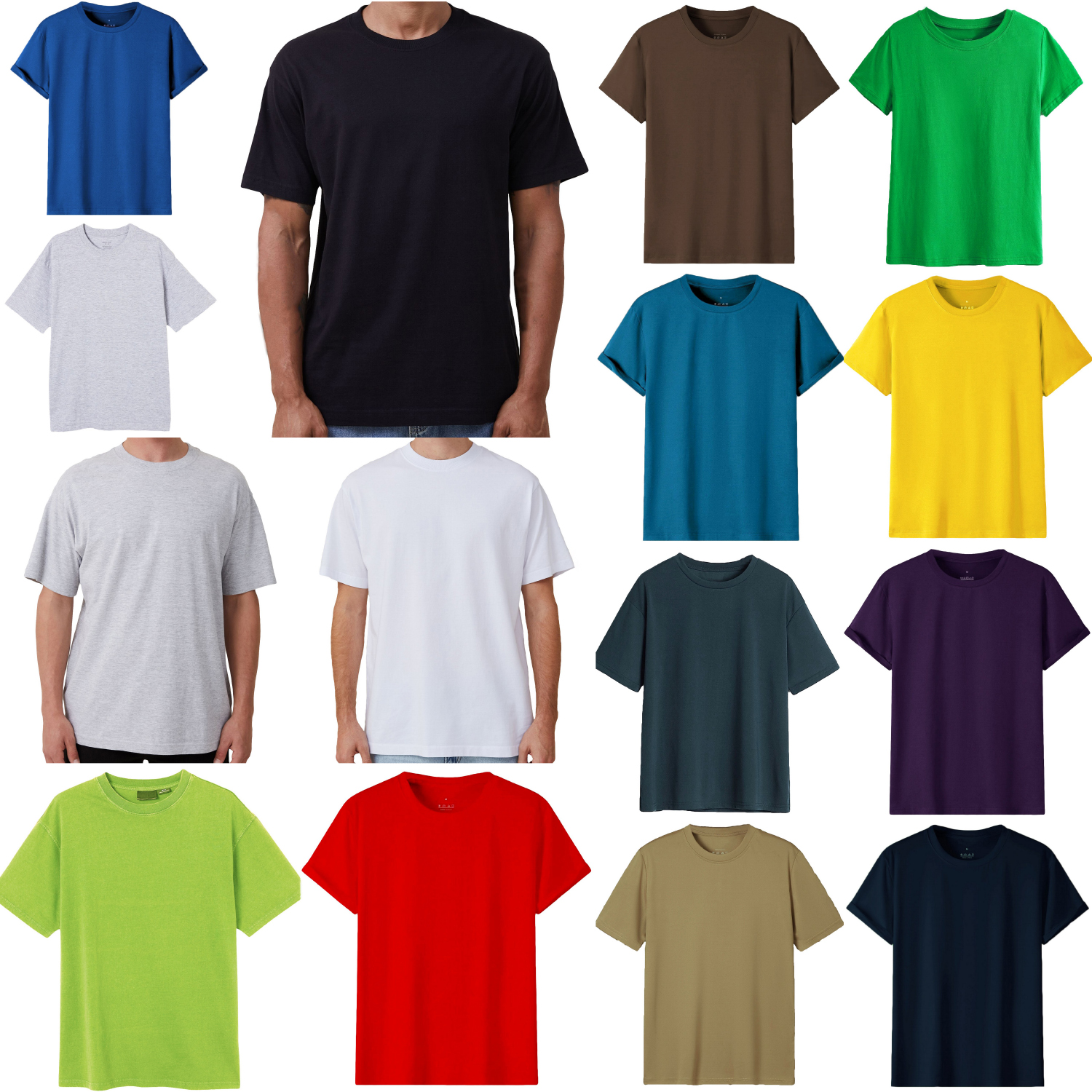 Adult 100% Cotton T-Shirt Unisex Navy S - Image 2