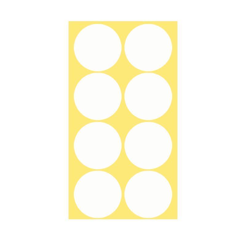 50mm White Sticker Dots 8 Dots 1 Sheet - Image 15