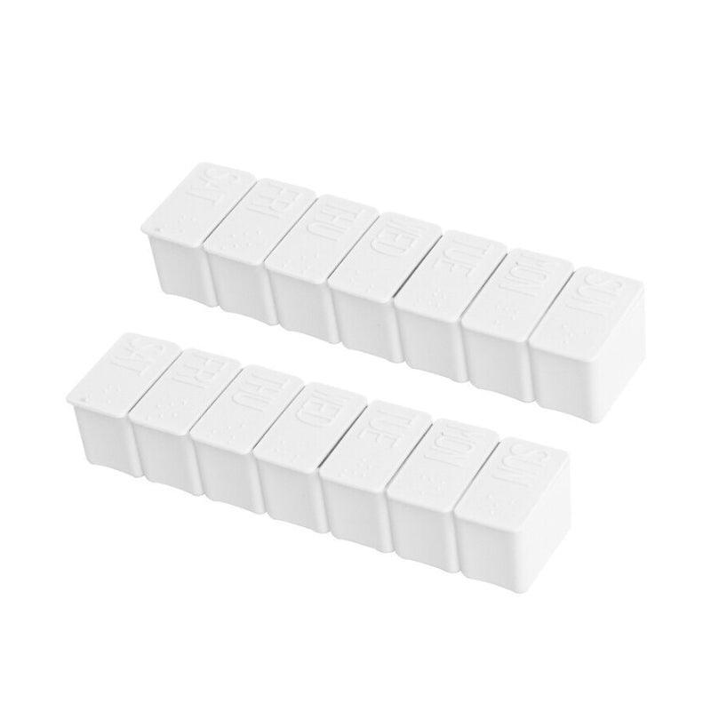 2X 7 Day Weekly Pill Box Grey - Image 6