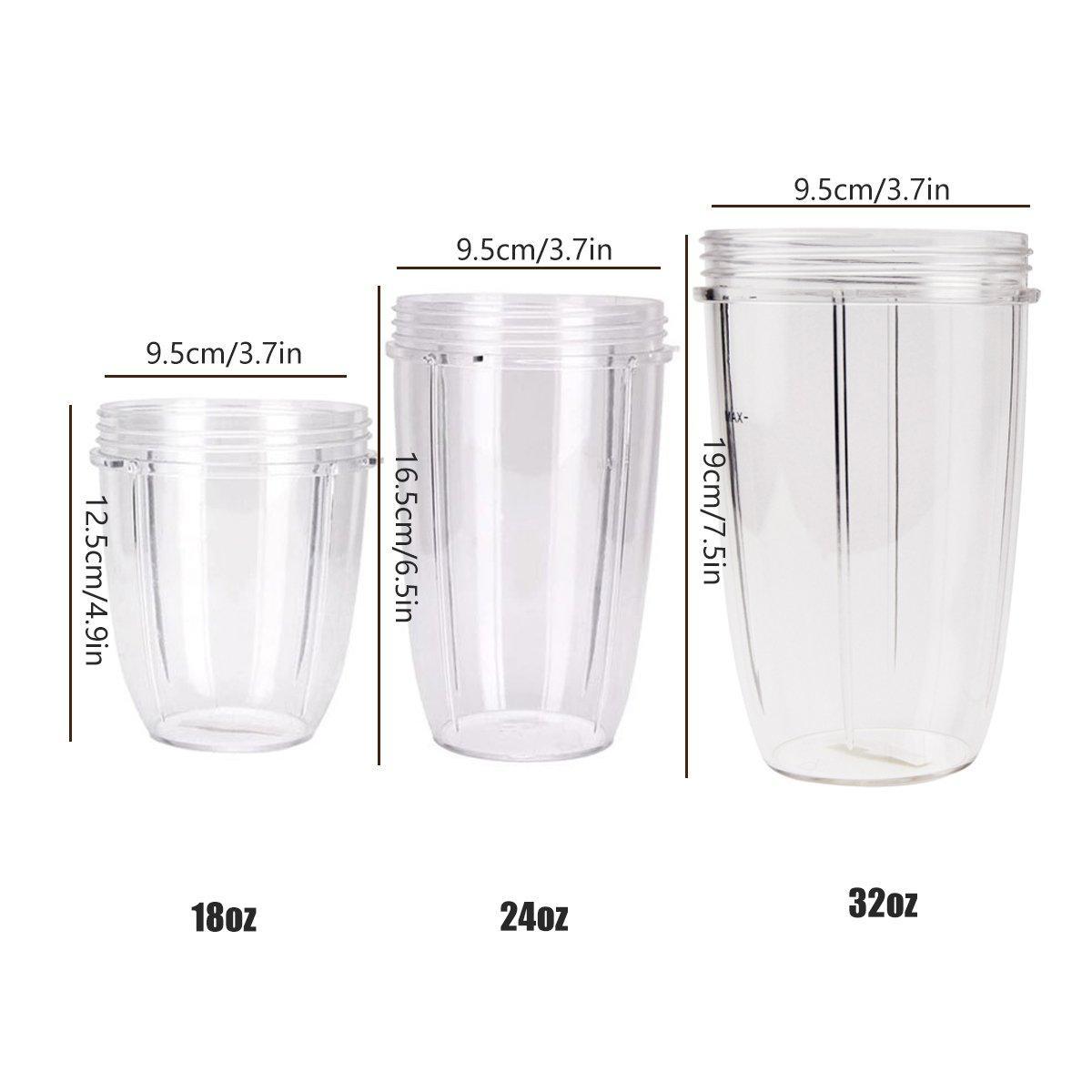 Blender Cups 32oz Replacement Accessories - Image 3