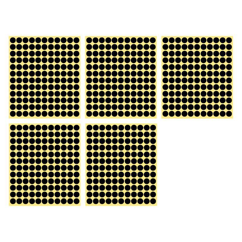 8mm Colour Sticker Dots Black 260 Dots 5 Sheets - Image 10