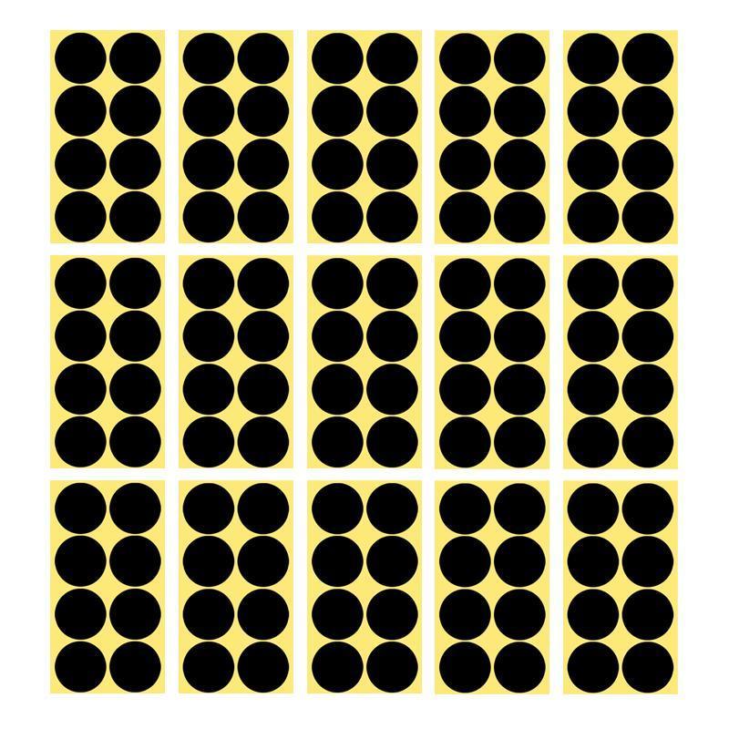 8mm Colour Sticker Dots Black 260 Dots 5 Sheets - Image 17