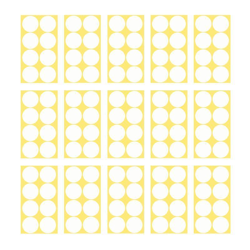 13mm White Sticker Dots 132 Dots 5 Sheets - Image 17