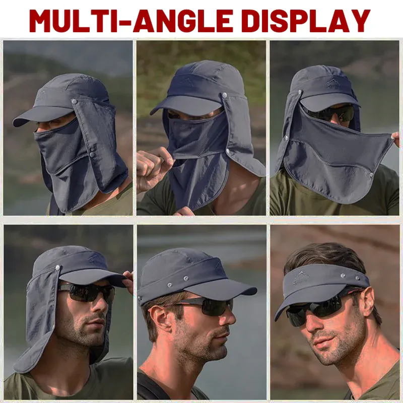 Face Neck Flap Hat - Army Green - Image 6