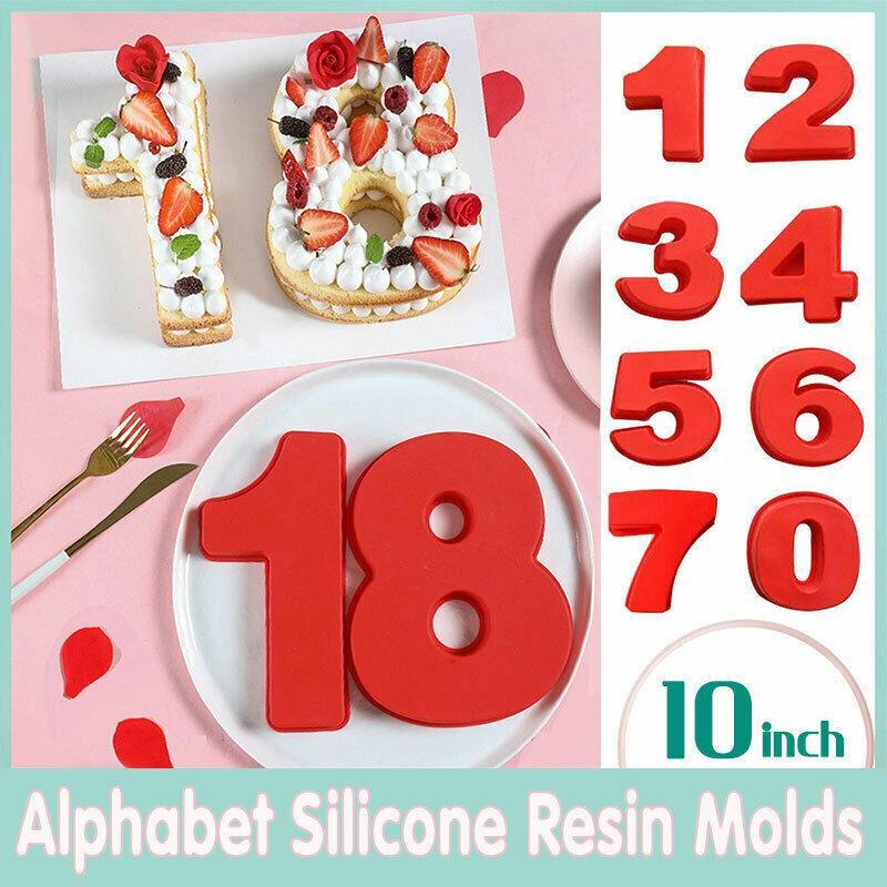 10 Inch Silicone Number Cake Mould 4