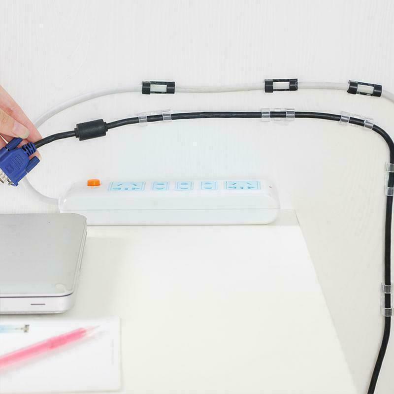 20PCS Cable Clips Transparent M Size - Image 3