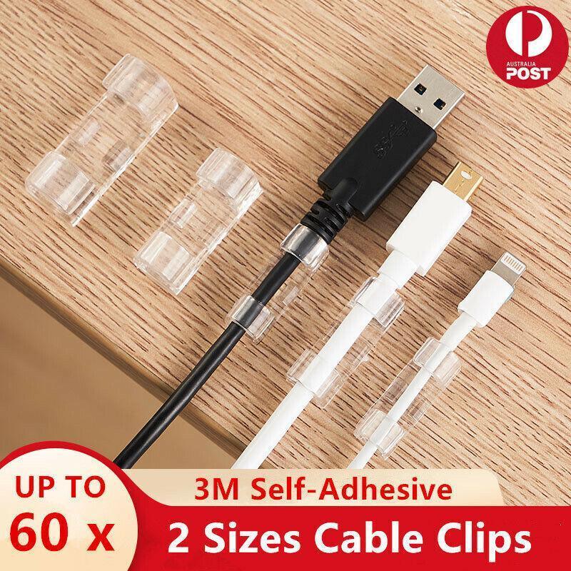 20PCS Cable Clips White M Size