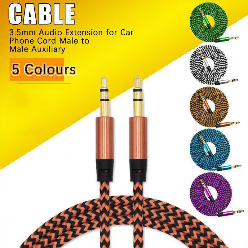 AUX Cable 3.5mm Stereo Male to Male Orange
