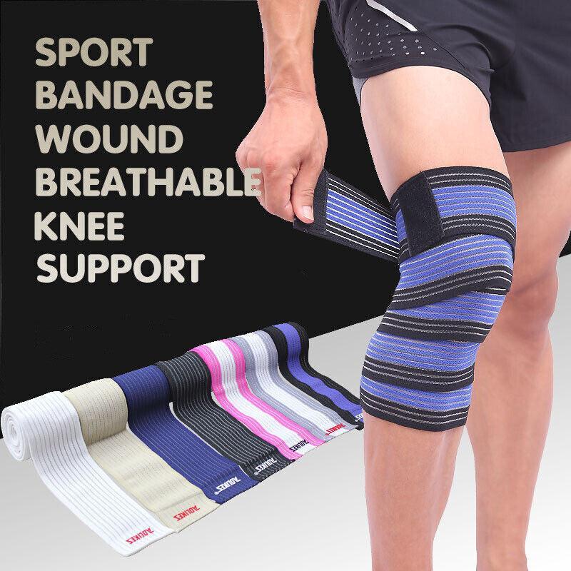 Sports Gym Bandage Wrap White Grey