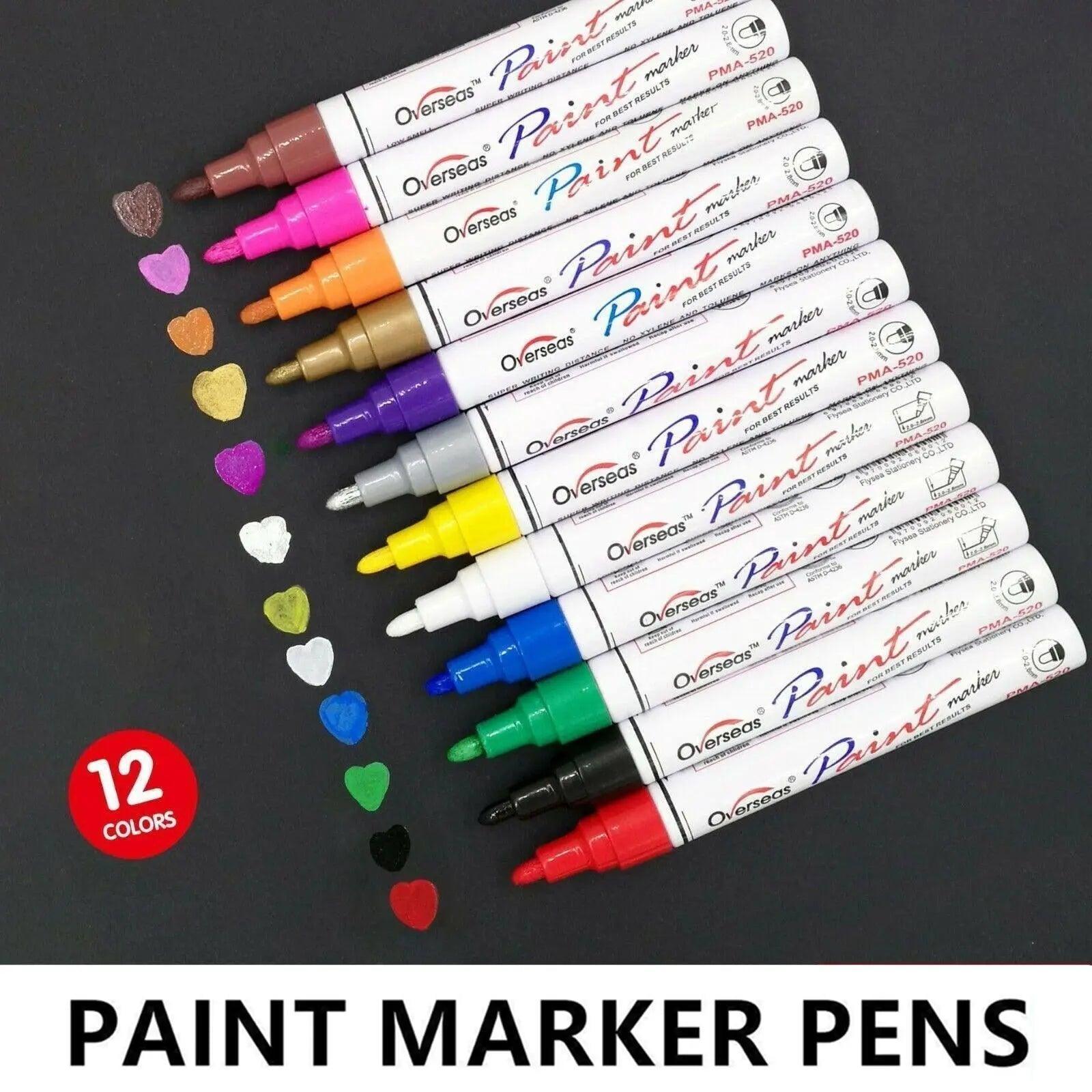 Permanent Paint Marker Pen Silver