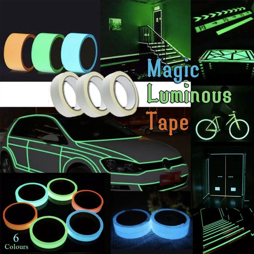 Glow in the Dark Tape 1cm Blue Green
