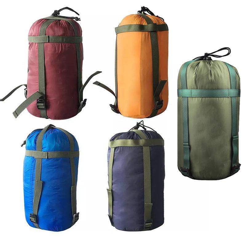 Camping Sleeping Bag Compression Sack Wine Red - Image 2