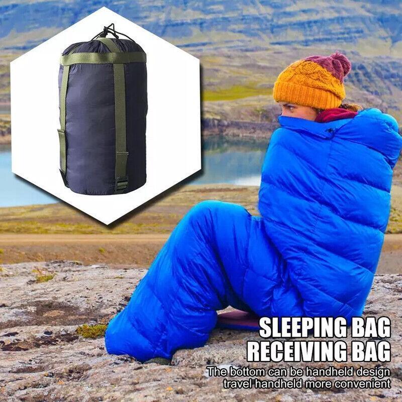Camping Sleeping Bag Compression Sack Wine Red - Image 3