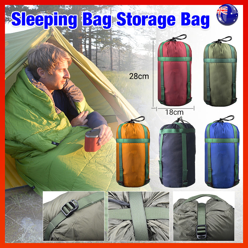 Camping Sleeping Bag Compression Sack Lake Blue