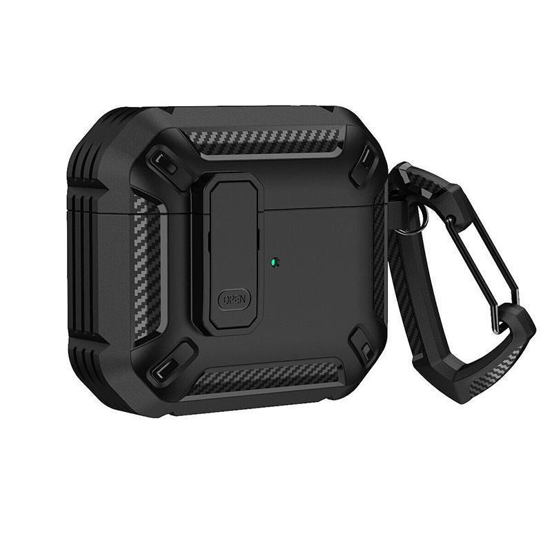 Apple AirPods Pro Case Armor Shockproof Black Green - Image 6