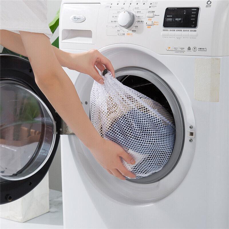 Drawstring Laundry Wash Bag Coarse Mesh L - Image 4