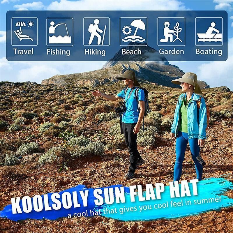 Neck Flap Fishing Hat - Navy - Image 8
