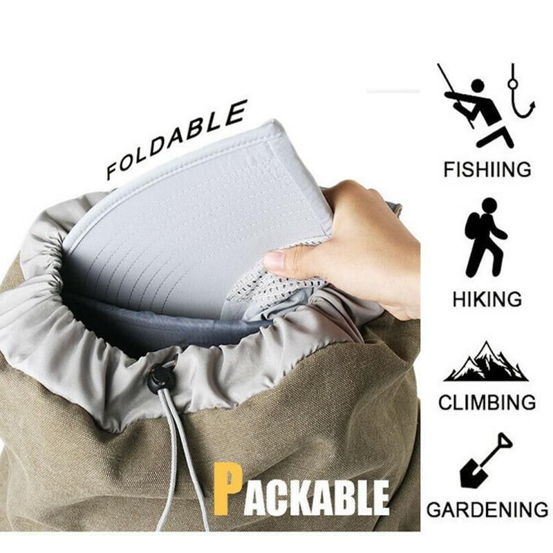 Neck Flap Fishing Hat - Navy - Image 10