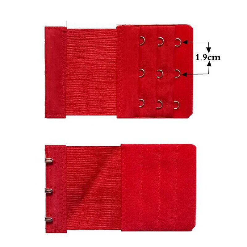 3 Hooks Bra Extender - Red - Image 3