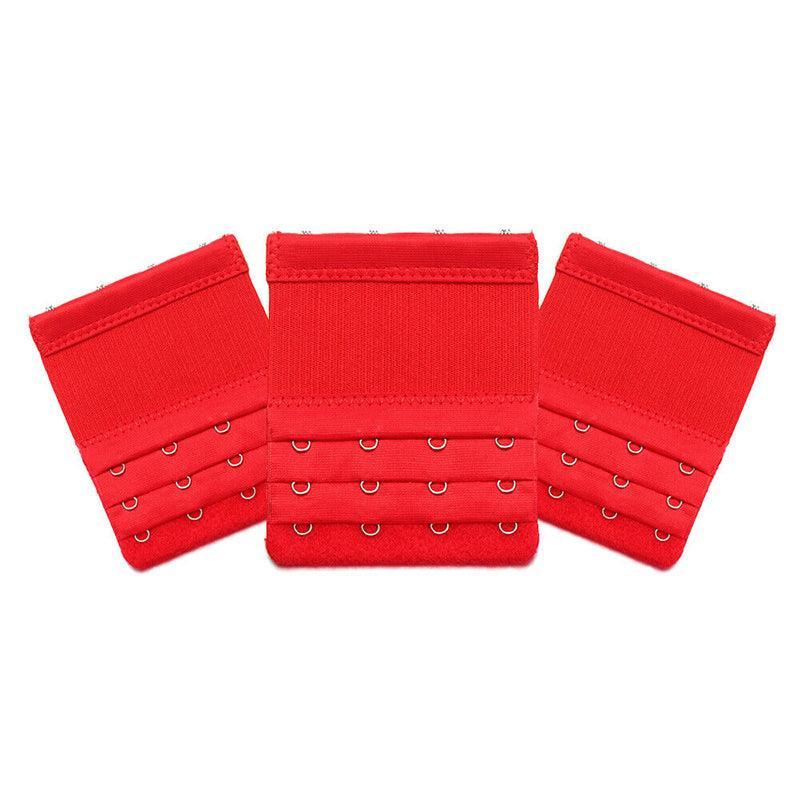 3 Hooks Bra Extender - Red - Image 7
