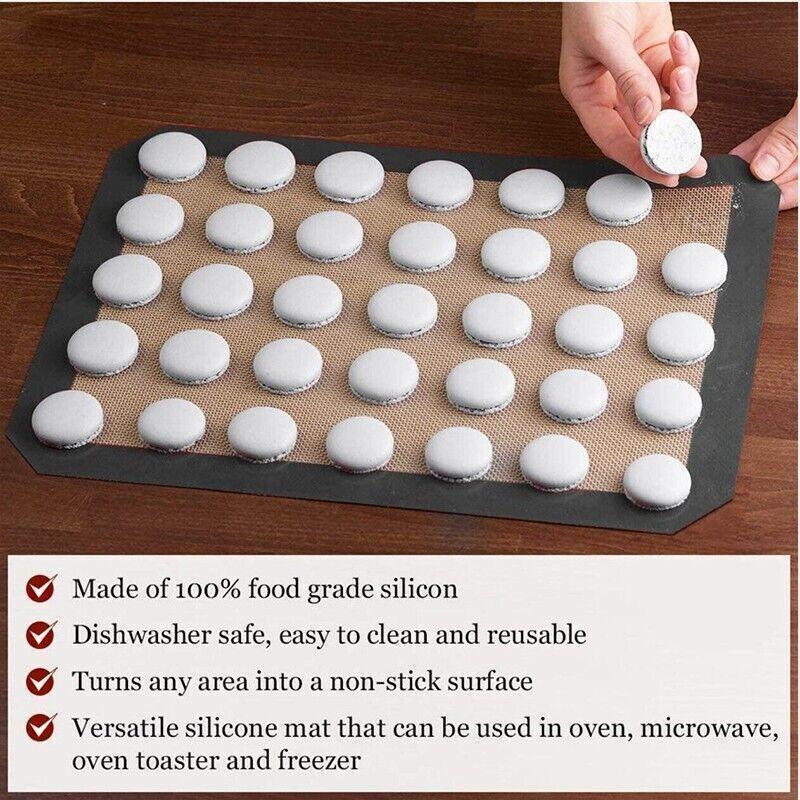 Silicone Baking Mat Grey 4PCS - Image 3