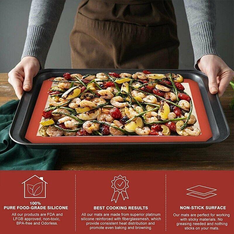 Silicone Baking Mat Grey 4PCS - Image 5
