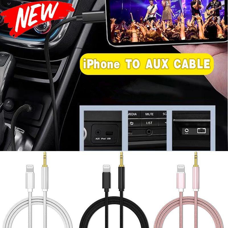 Lightning to 3.5mm Aux Audio Adapter - Black
