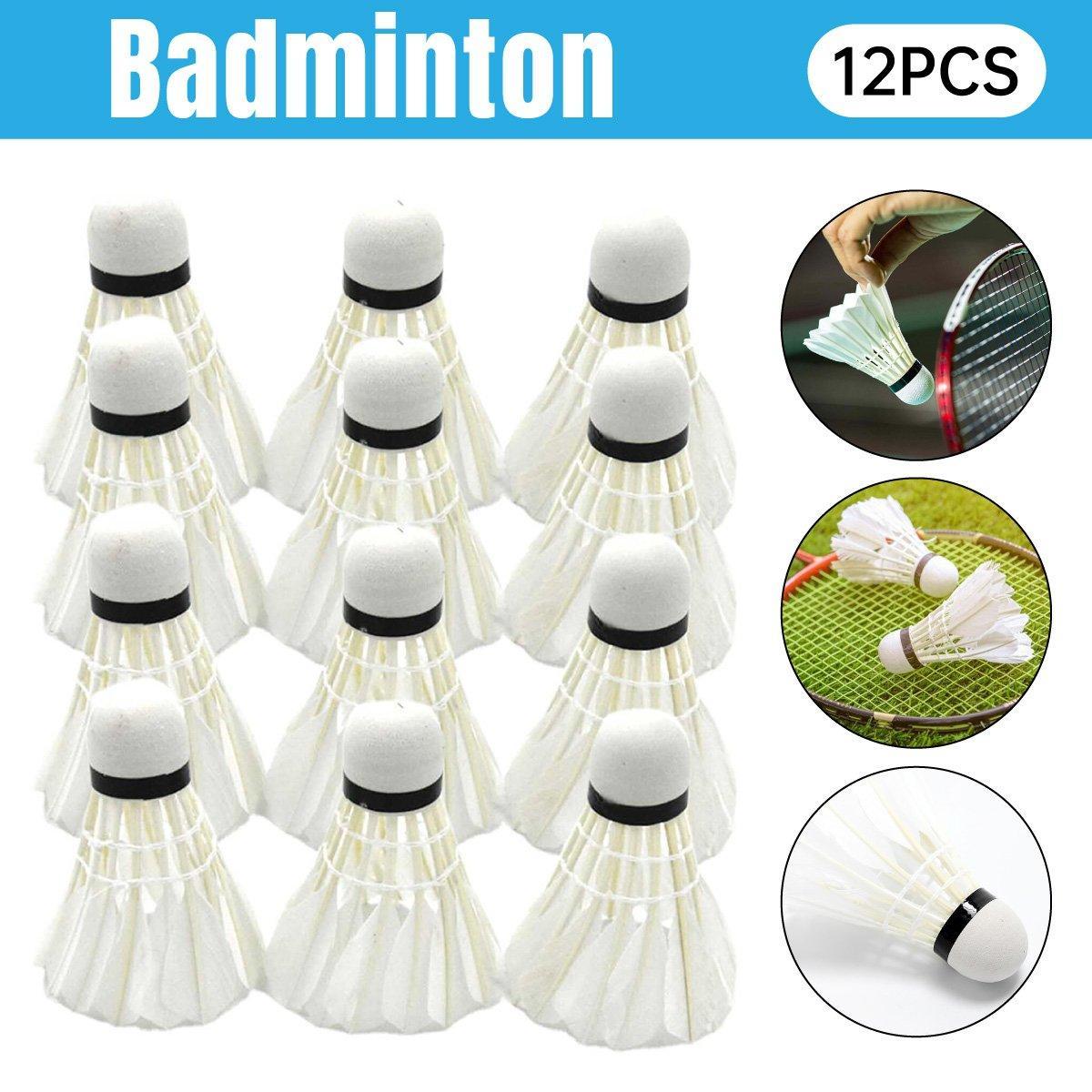 12 Pcs Badminton Shuttlecocks