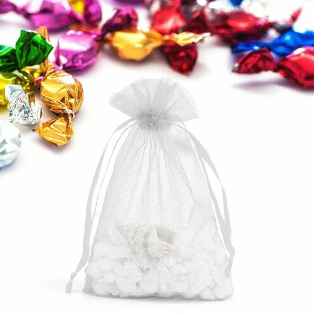 50PCS Organza Bag Dark Purple - Image 8