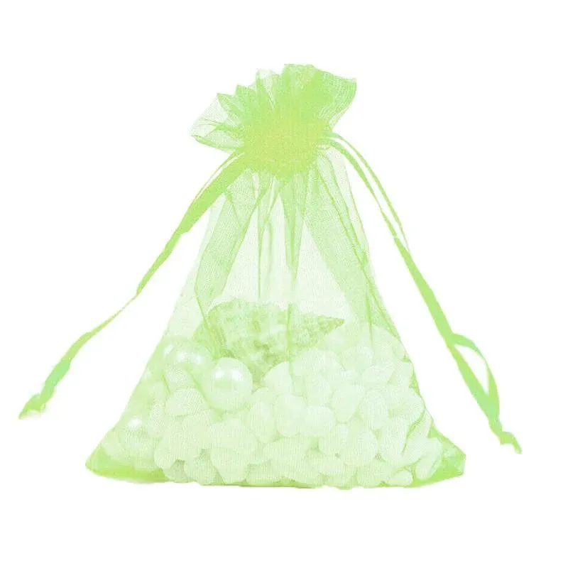 50PCS Organza Bag Fruit Green