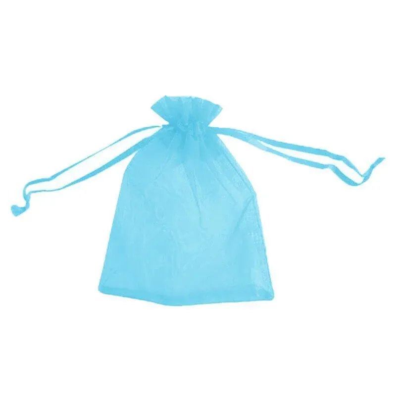 50PCS Organza Bag Lake Blue