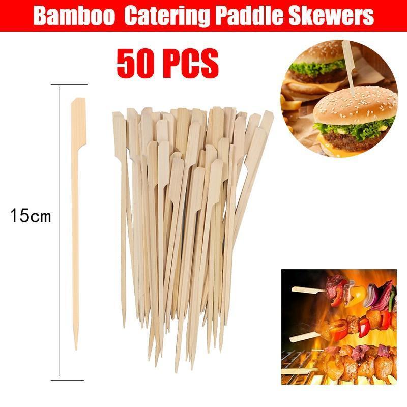 Bamboo Wooden Catering Paddle Skewers