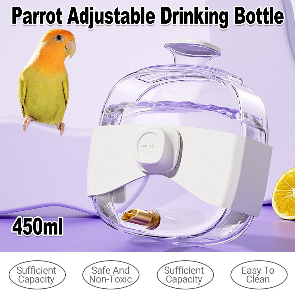 450ml Parrot Water Bottle Bird Drinker