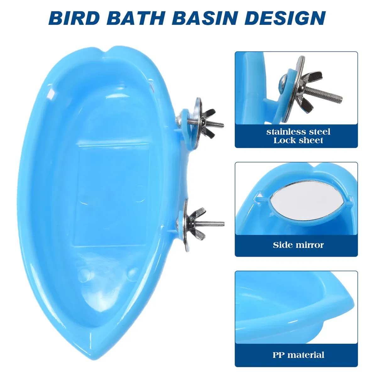 Bird Bath Basin Mirror Type Hanging - Image 9