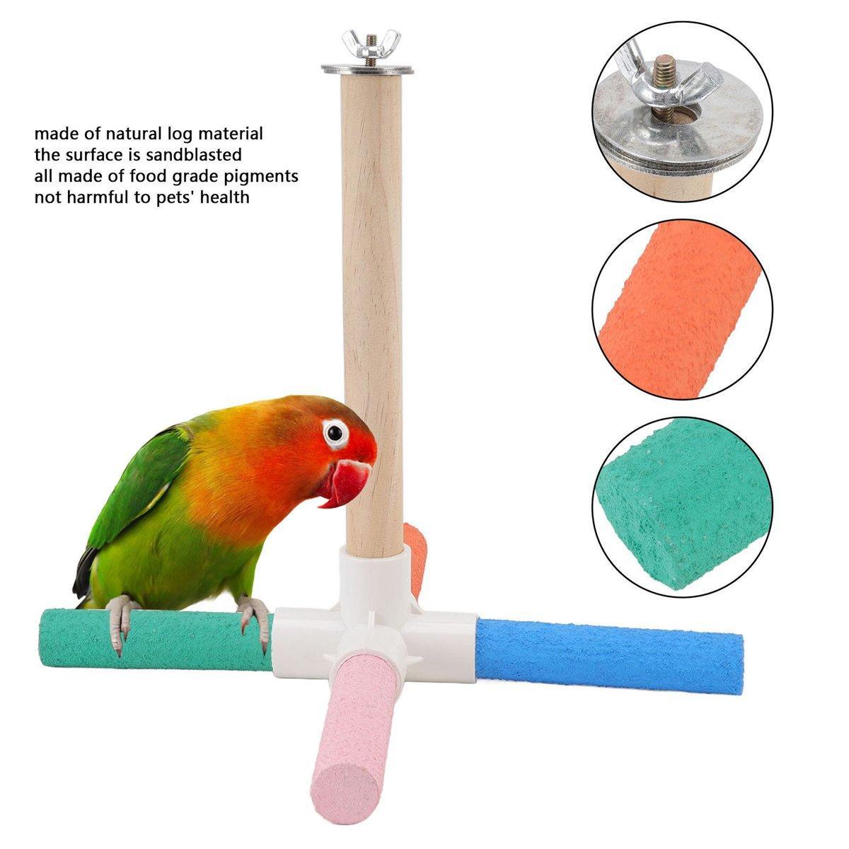 Parrot Toy Bird Stand Umbrella Perch - Image 5