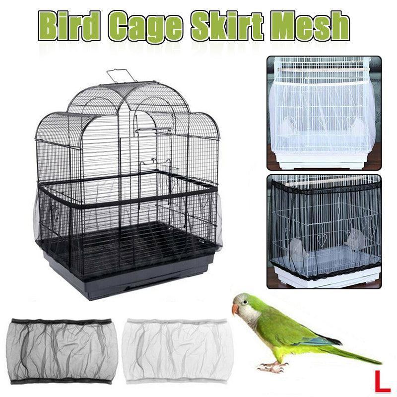 L Size Shell Skirt Bird Cage Net White