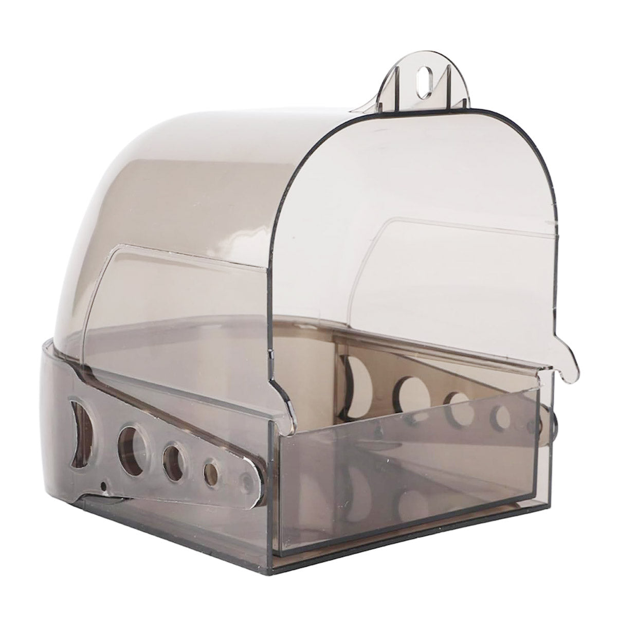Parrot Bath Box Grey for Small Birds - Image 2