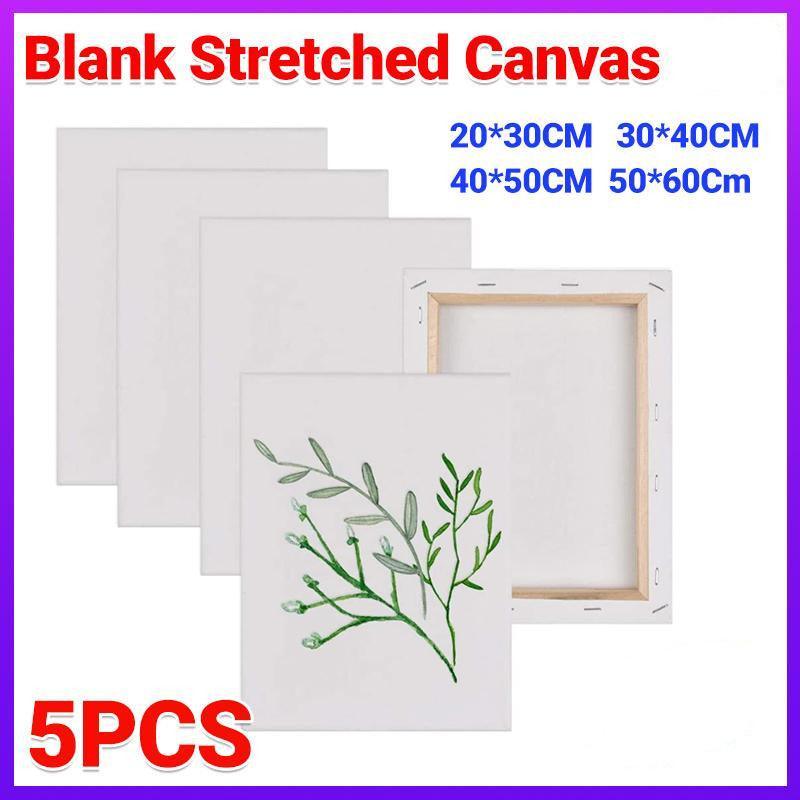 5x Artist Stretched Canvas 20x30cm