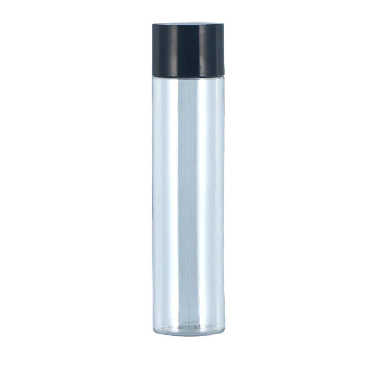 150ml Plastic Toner Lotion Bottle Black Lid Transparent