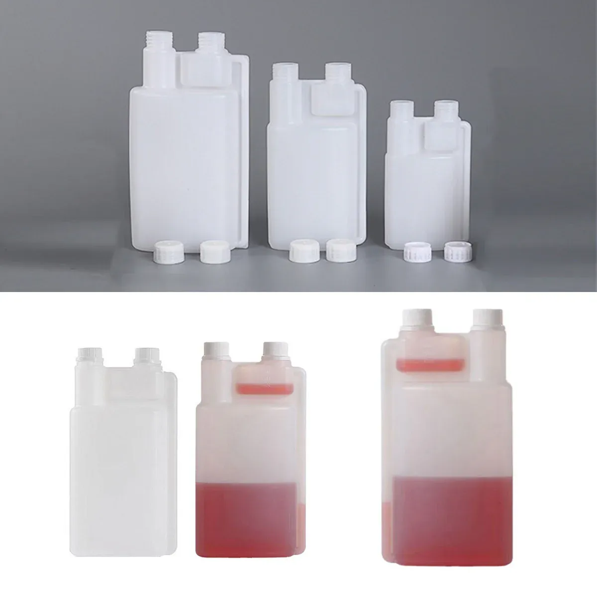 250-1000ml Plastic Twin Chamber Bottle 10Pcs 500ml - Image 14