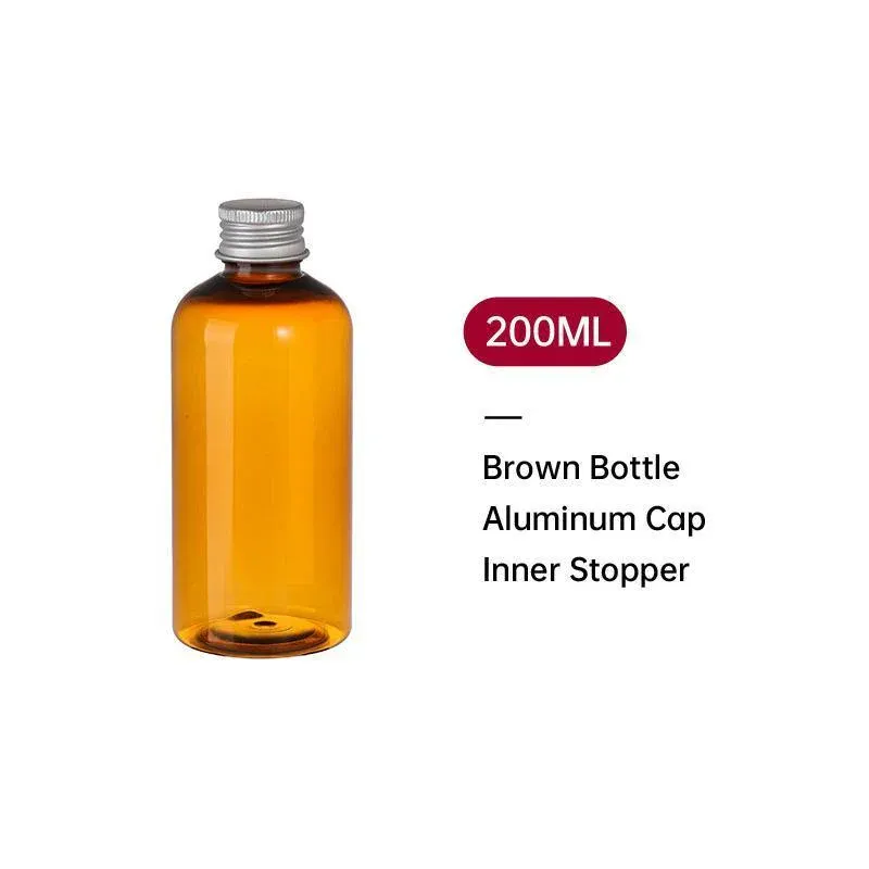 20pcs Brown Transparent Cosmetic Bottles 100ml - Image 11