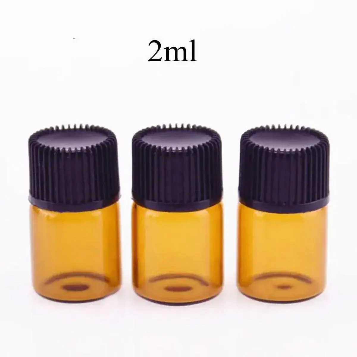 5pcs Amber Glass Orifice Reducer Bottles 2ml - Image 6