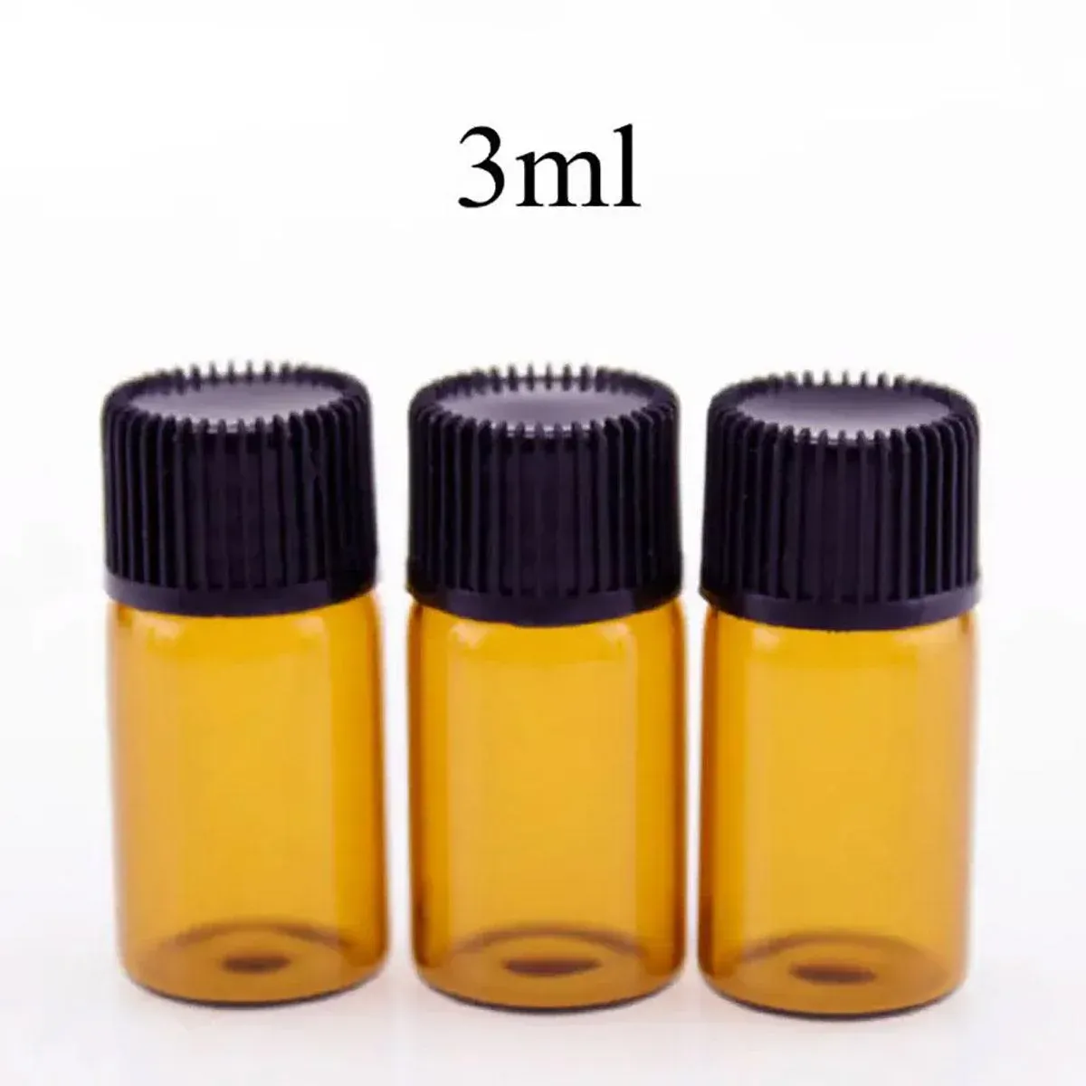 5pcs Amber Glass Orifice Reducer Bottles 2ml - Image 7