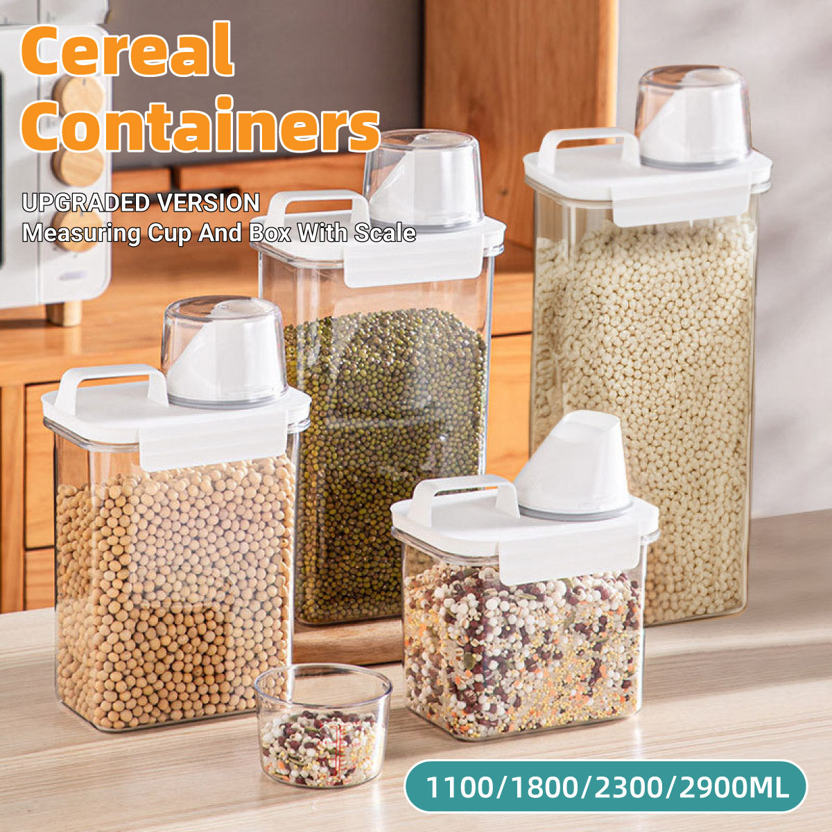 Sealed Household Grain Storage Box 1800ml