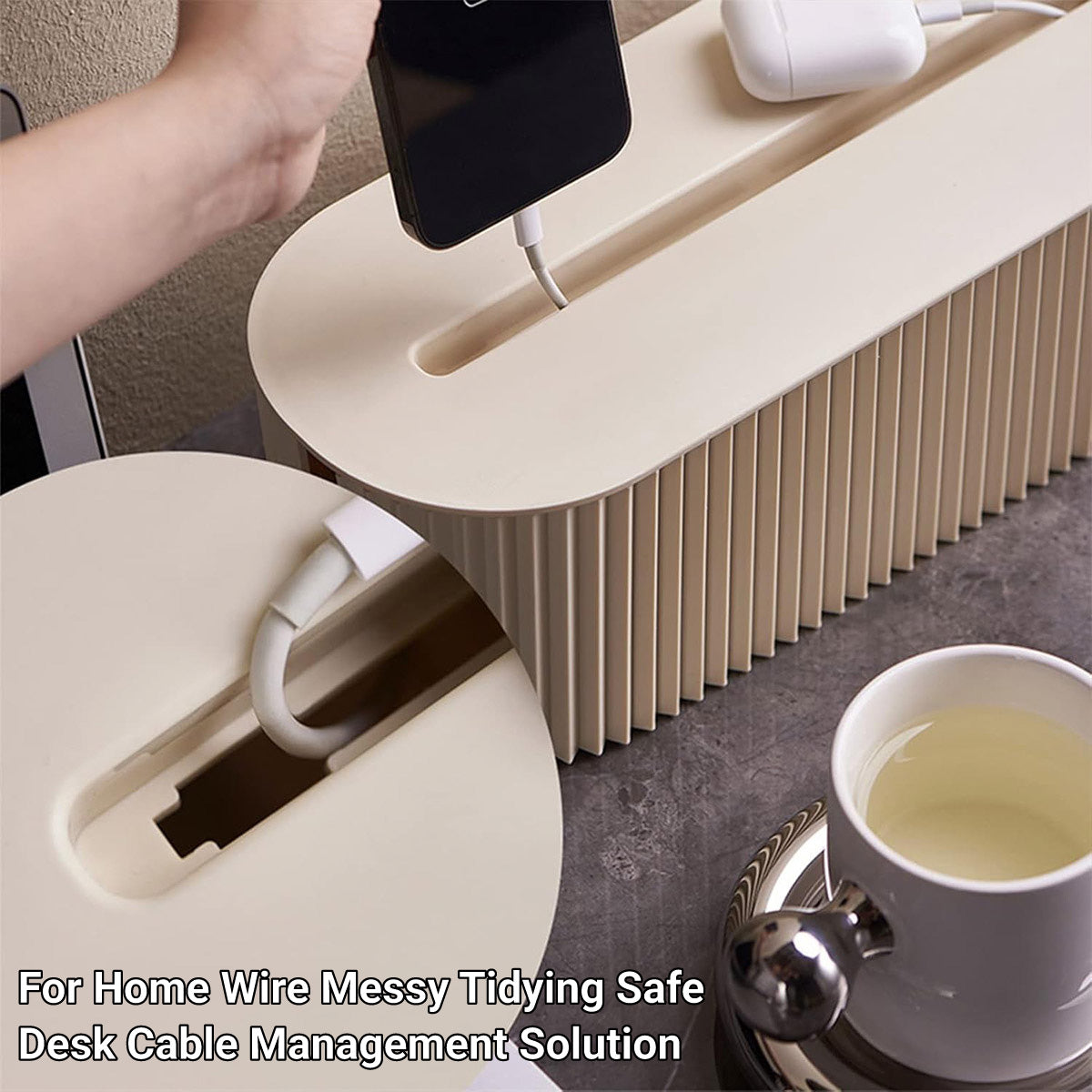 Large Cable Wire Cord Storage Box Management - Image 4