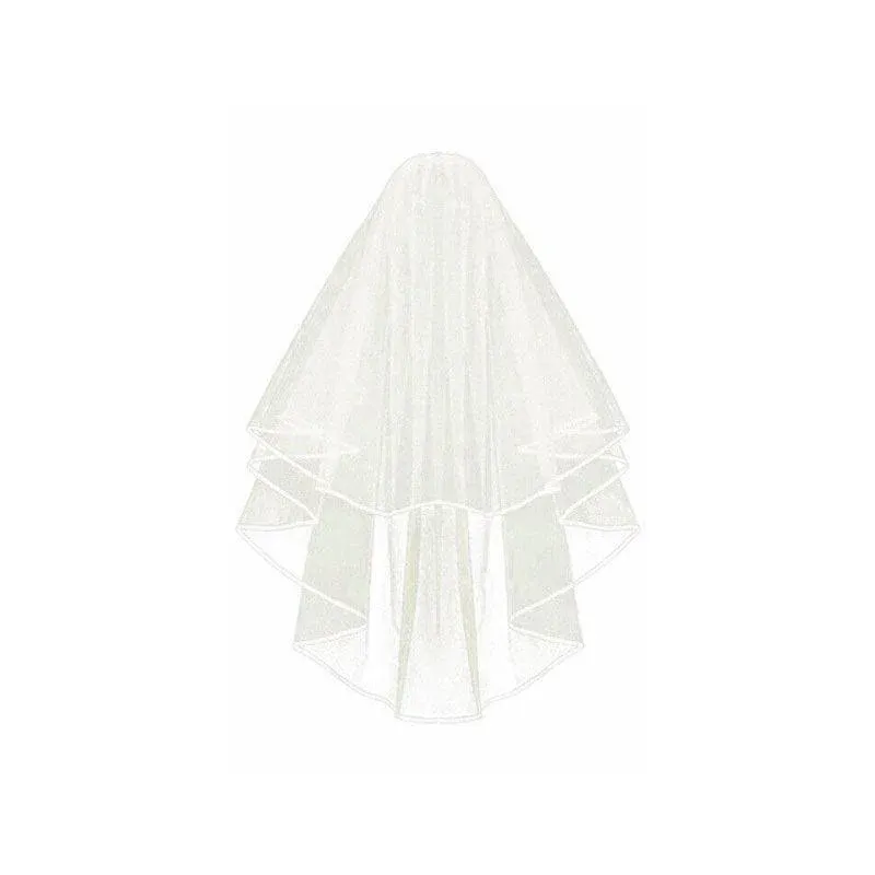 Bridal 2 Layer Wedding Veil Beige