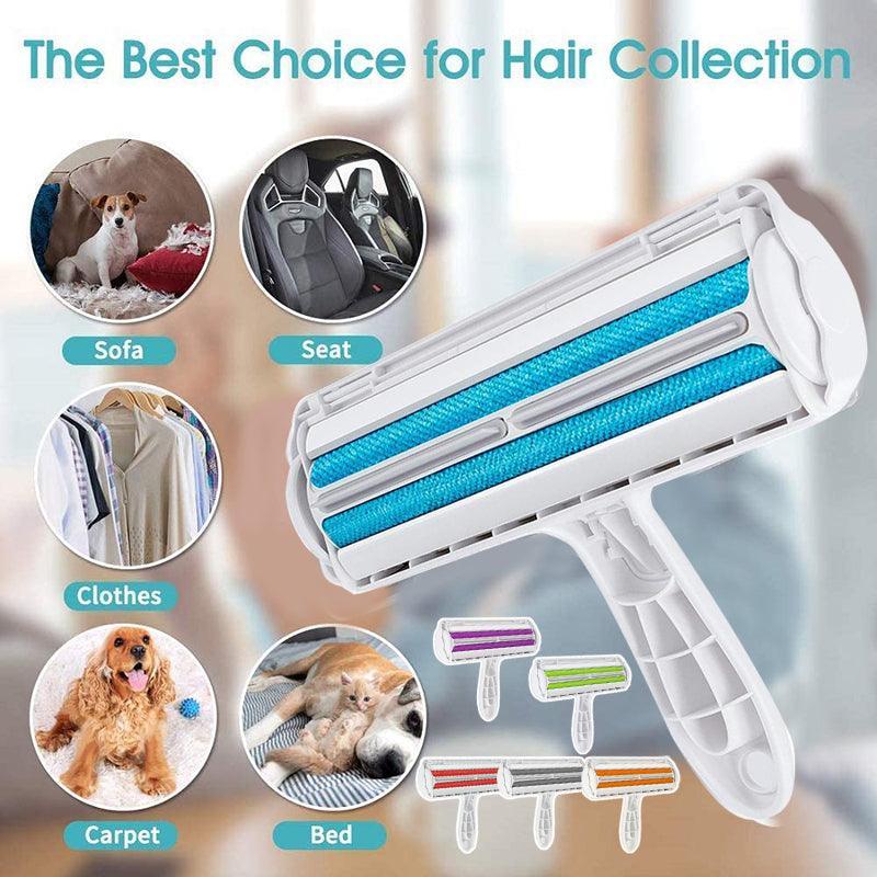 Pet Hair Remover Brush Red Reusable