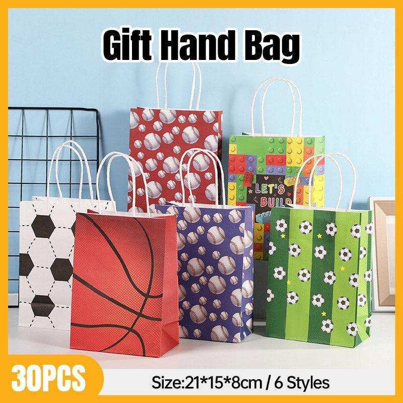 30PCS Ball Kraft Paper Gift Bag Building Blocks