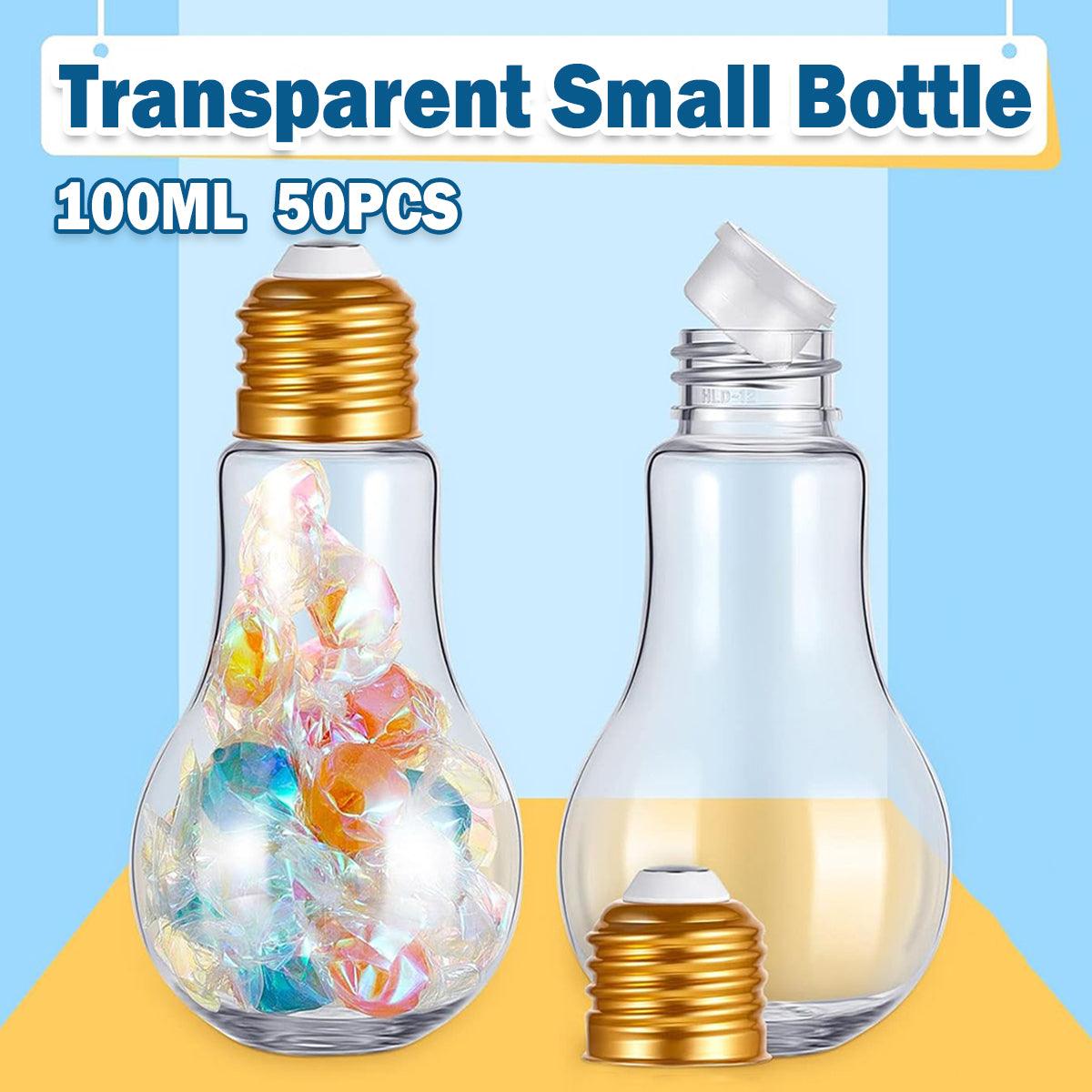 50PCS 100ML Transparent Bulb Bottle
