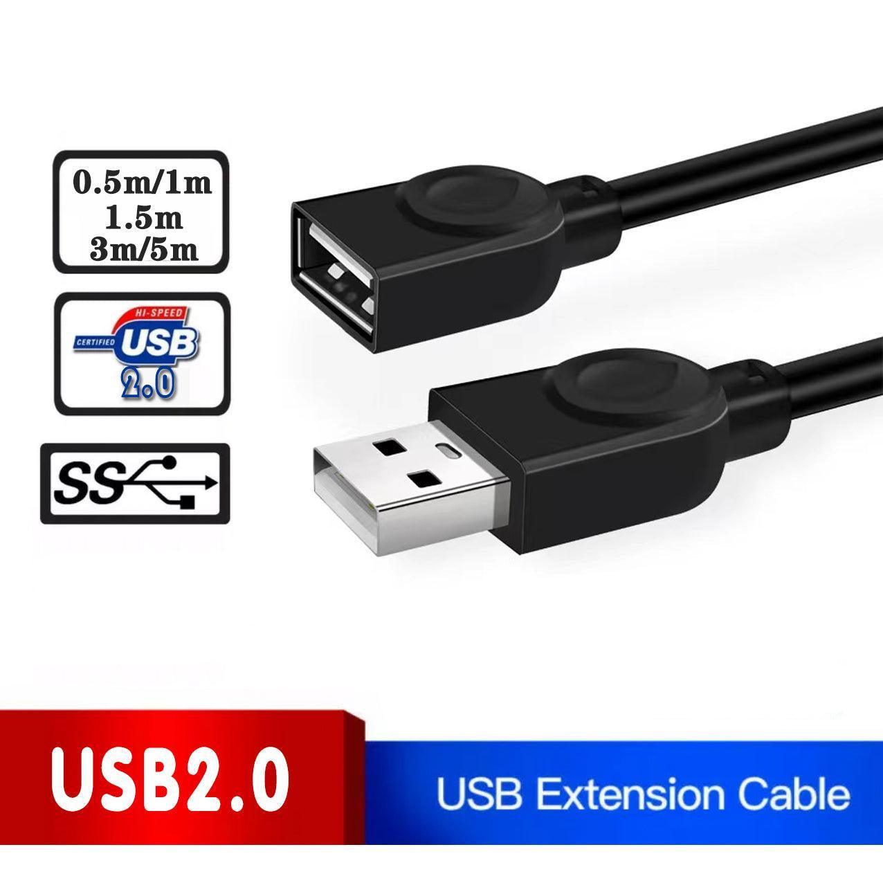 USB Extension Data Cable 2.0 A Male to A Female 3m
